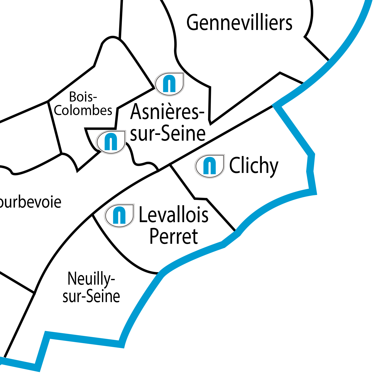 carte agences Newton